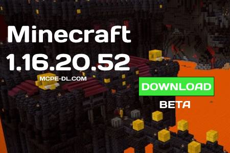 Minecraft PE 1.16.20.52 for Android
