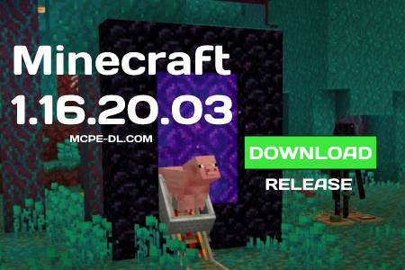 Minecraft PE 1.16.20.03 for Android
