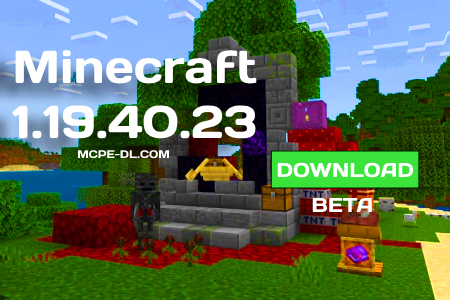 Minecraft PE 1.19.40.23 [Beta version]