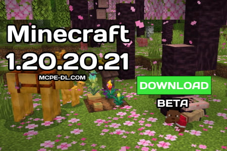 Minecraft PE 1.20.20.21 [Beta version]