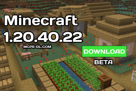 Minecraft PE 1.20.40.22 [Beta version]