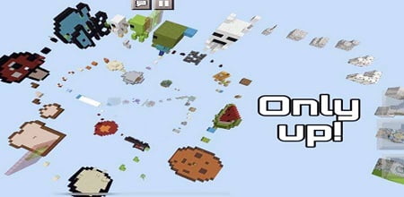 "OnlyUp In Minecraft" map