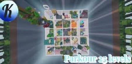 25 Parkour Levels map