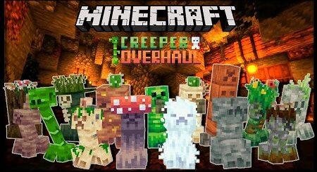Creeper Overhaul resource pack 1.21+/1.20+