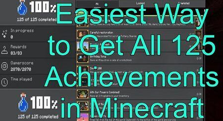 Achievement Map All 125 Super Easy & Fast