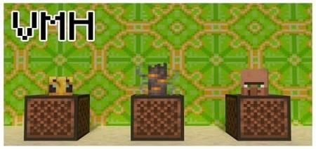 Vanilla Mob Heads addon 1.21+
