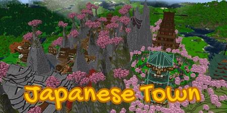 Old Japanese Town in the Cherry Biome