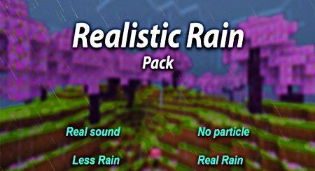 Realistic Rain texture pack