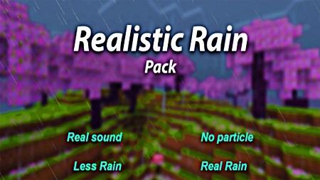 Realistic Rain texture pack